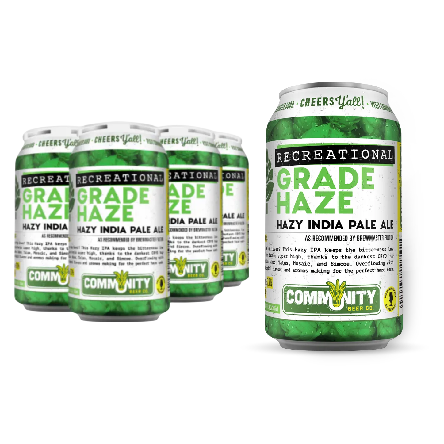 Community Rec Grade Haze IPA 6pk Can 7.7% ABV