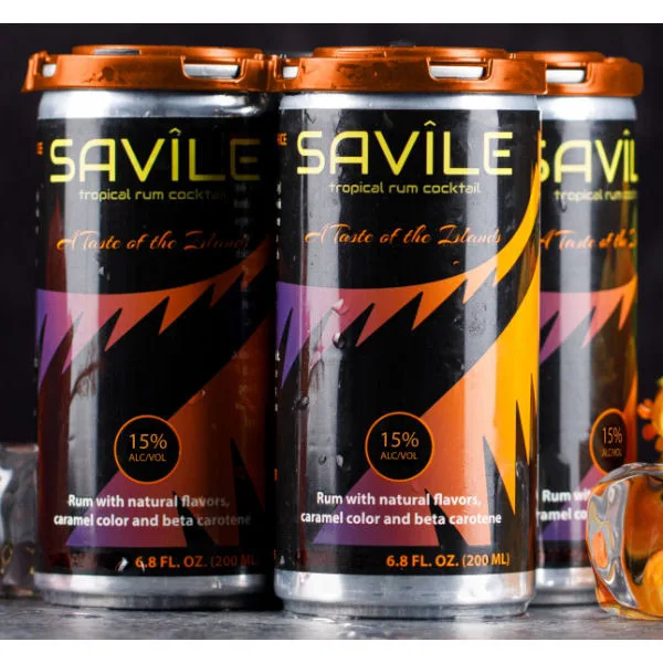Savile Tropical Rum Cocktail 200Ml 4 Pack
