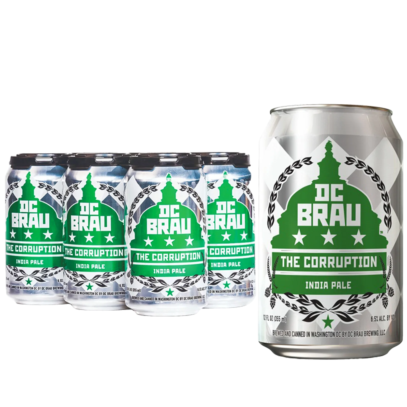DC Brau The Corruption IPA 6pk Can 6.5% ABV