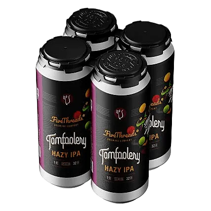 pid: 56673 Five Threads Brewing Co. Tomfoolery Hazy IPA (4PKC