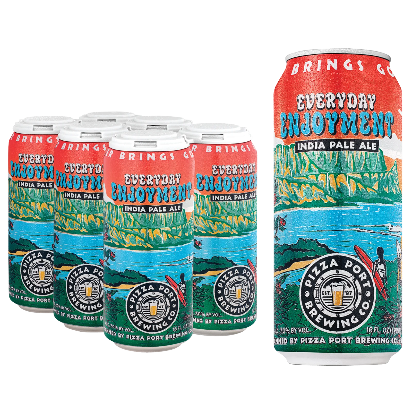 Pizza Port Brewing Tier 2 Seasonal - Taste for Adventure IPA 6pk 16oz Can