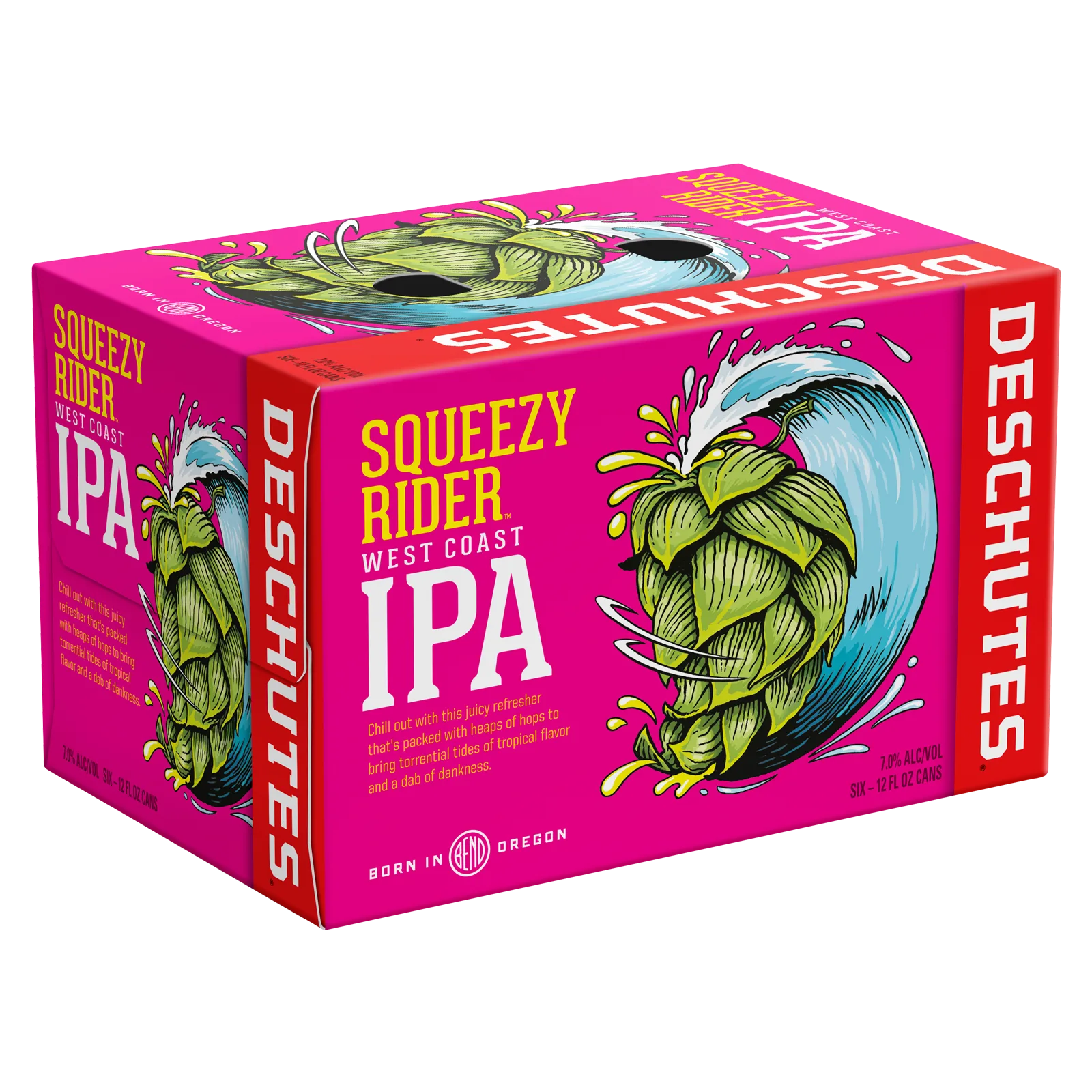 Deschutes Brewery Squeezy Rider West Coast IPA 6pk Cans 7% ABV