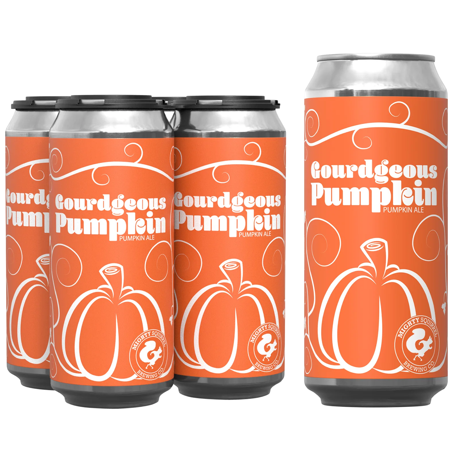 Mighty Squirrel Gourdgeous Pumpkin Ale 4pk 16oz Can 6.1% ABV