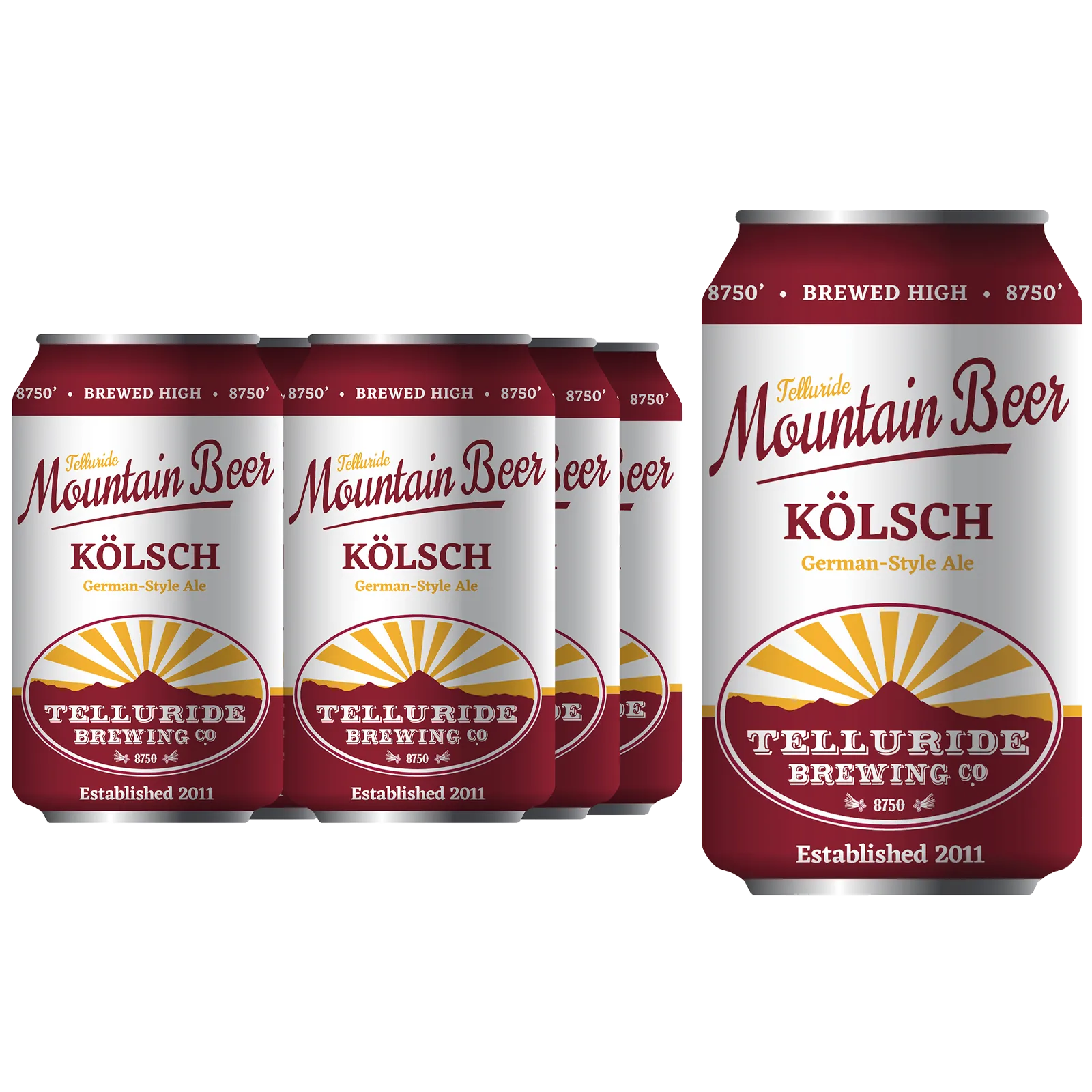 Telluride Brewing Company Mountain Beer Kolsch 6pk Can 5.2% ABV