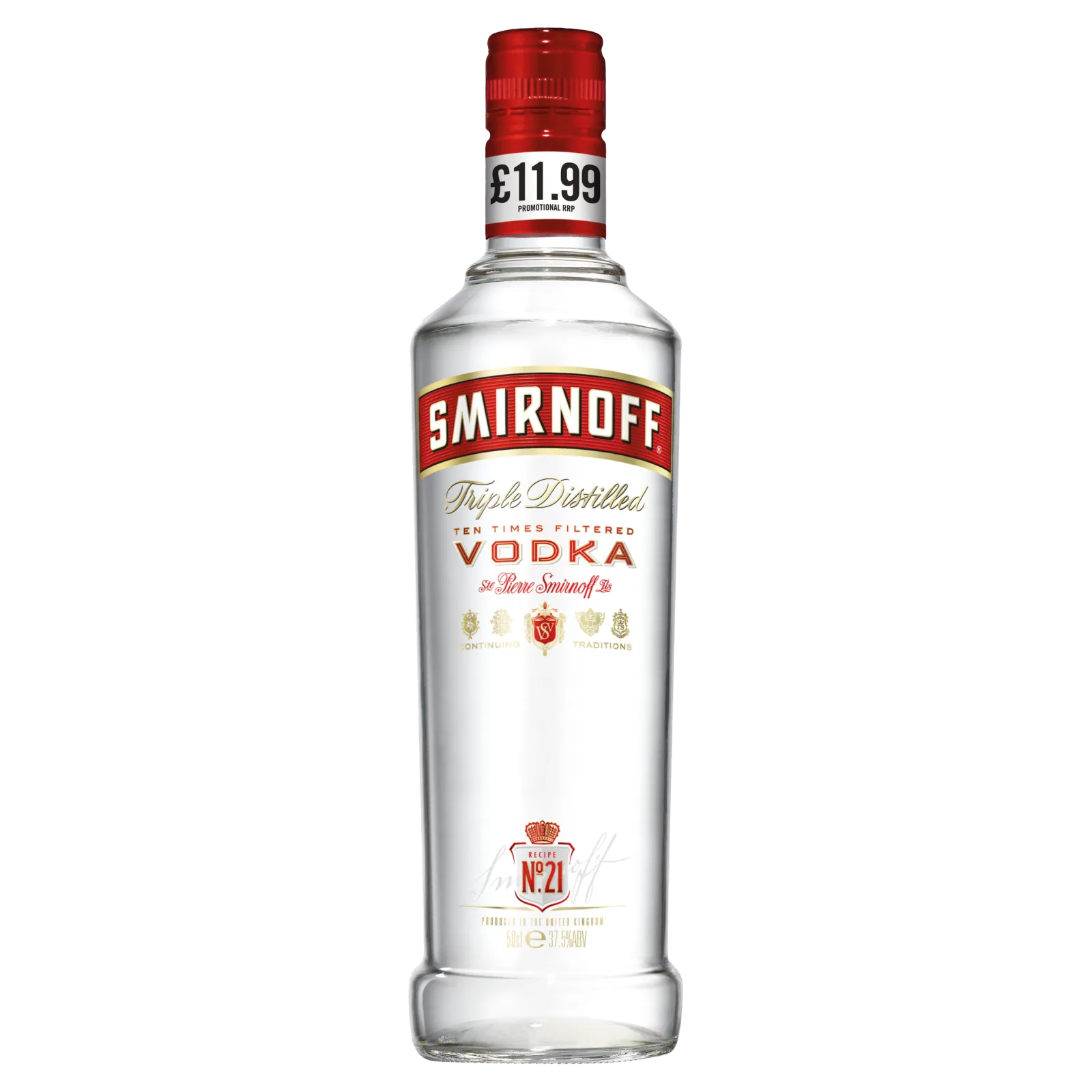 Smirnoff Red Label Vodka, 50cl *