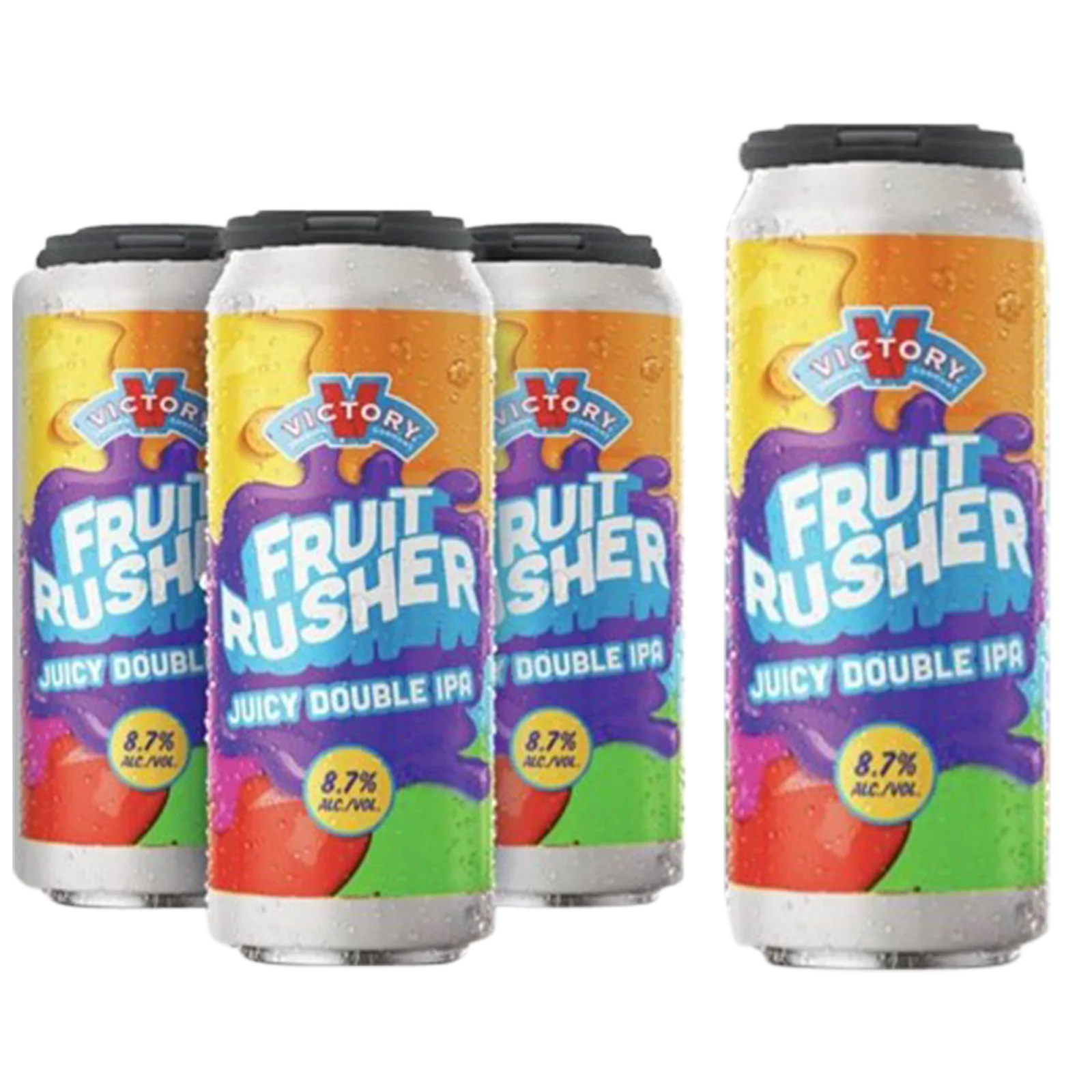 Victory Fruit Rusher Juicy DIPA 4pk 16oz Can 8.7% ABV