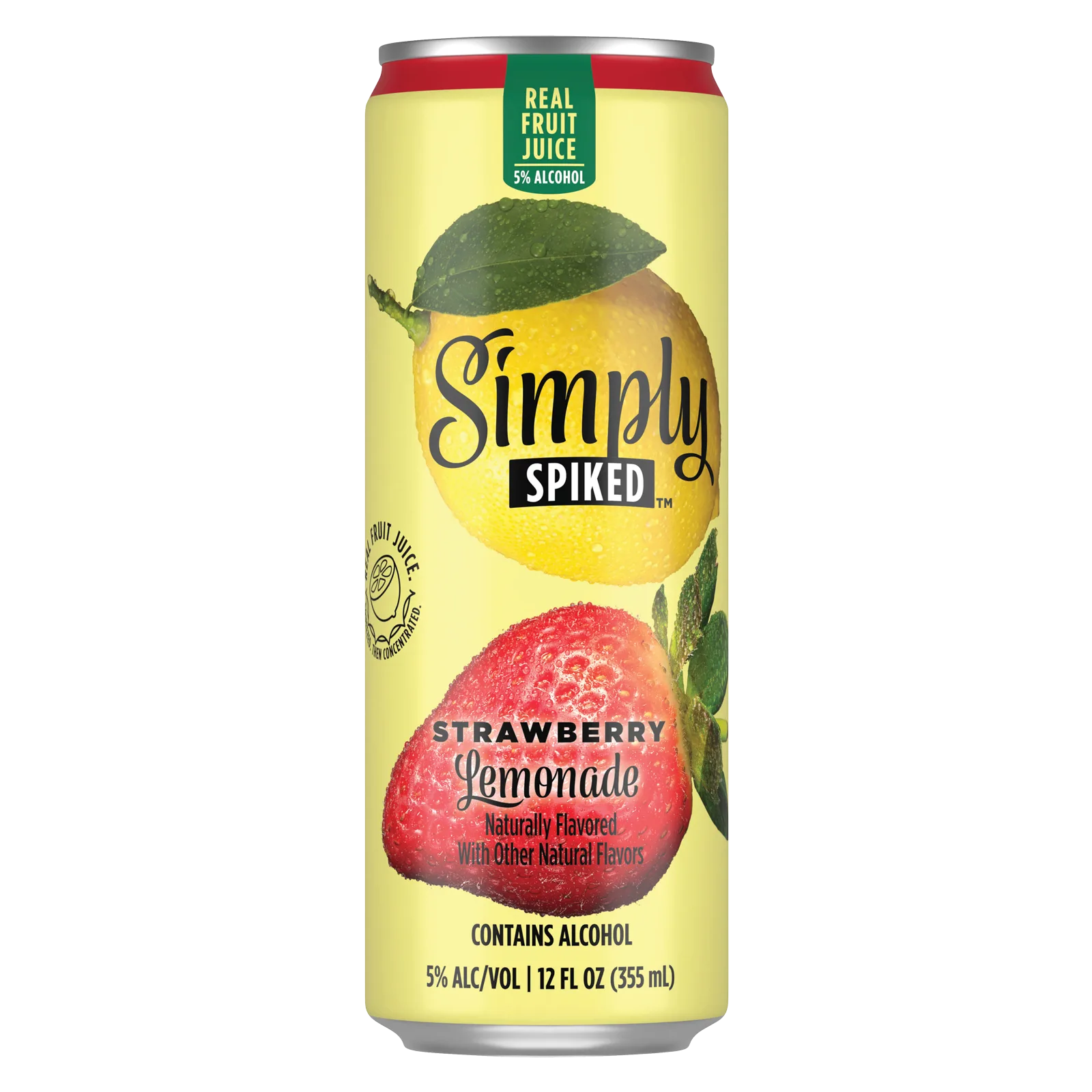 Simply Spiked Strawberry Lemonade 12oz Can 5.0% ABV