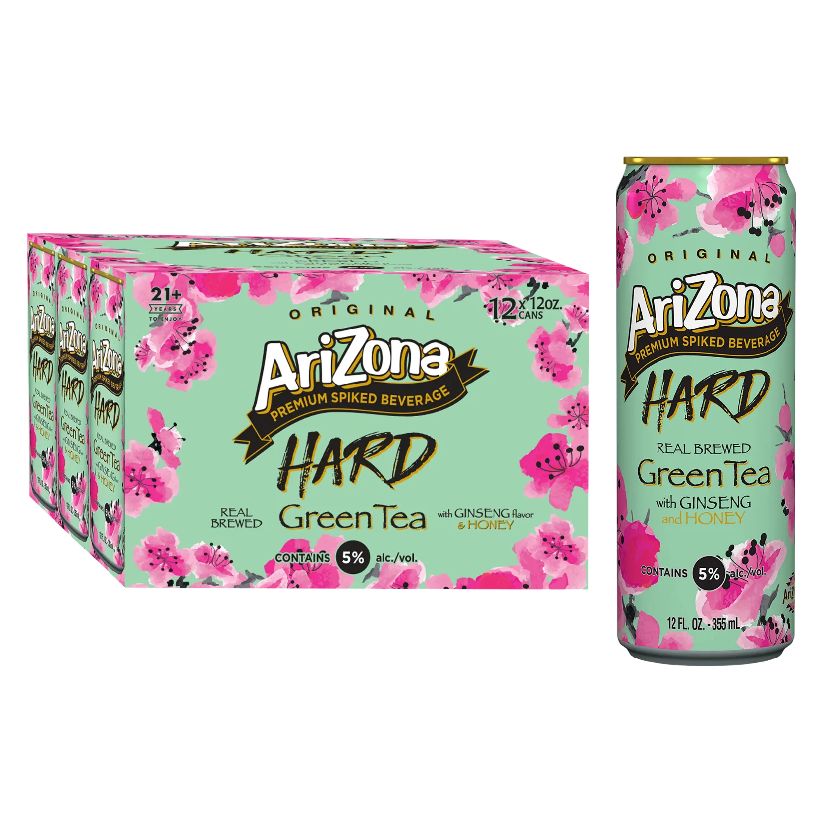 Arizona Hard Green Tea 12pk 12oz Cans
