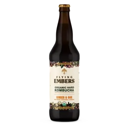 Flying Embers Ginger & Oak Hard Kombucha (22 OZ BTL)