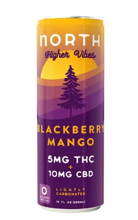 North Higher Vibes THC 5mg Blackberry Mango