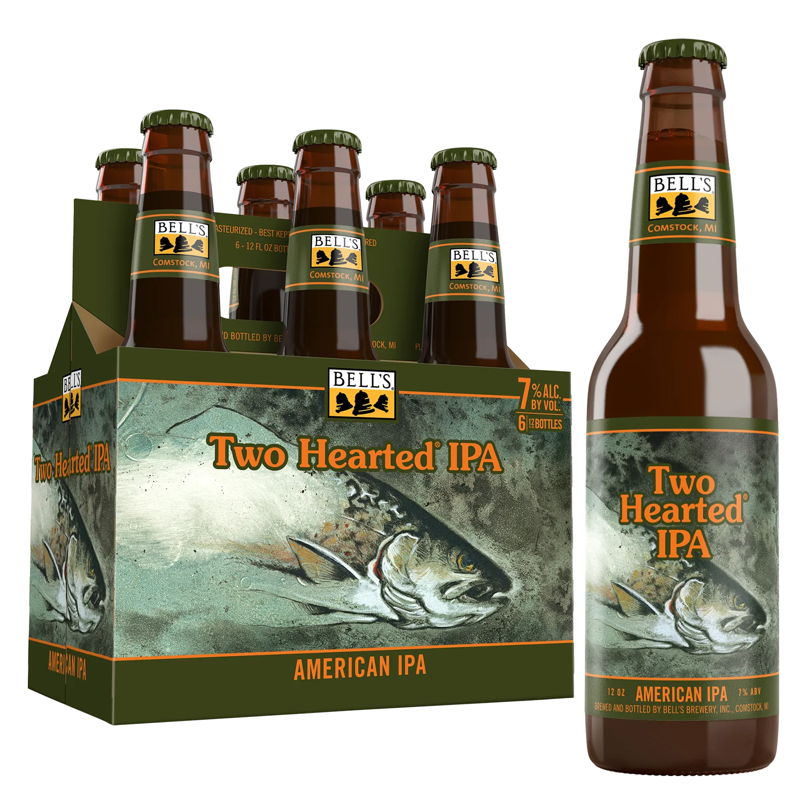 Bell's Two Hearted Ale 6pk Btl 7.0% ABV
