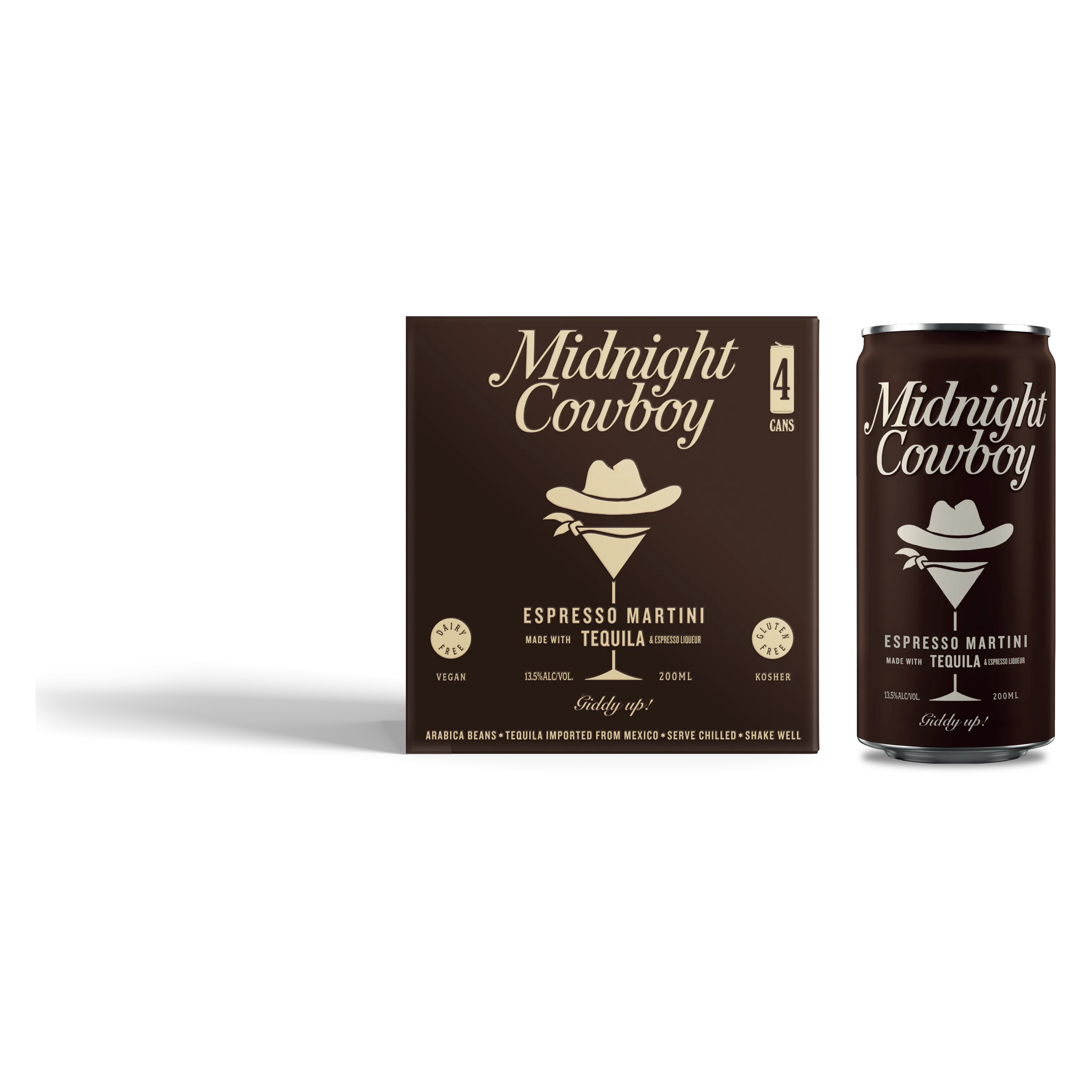 Midnight Cowboy Tequila Espresso Martini 4pk 200ml Can