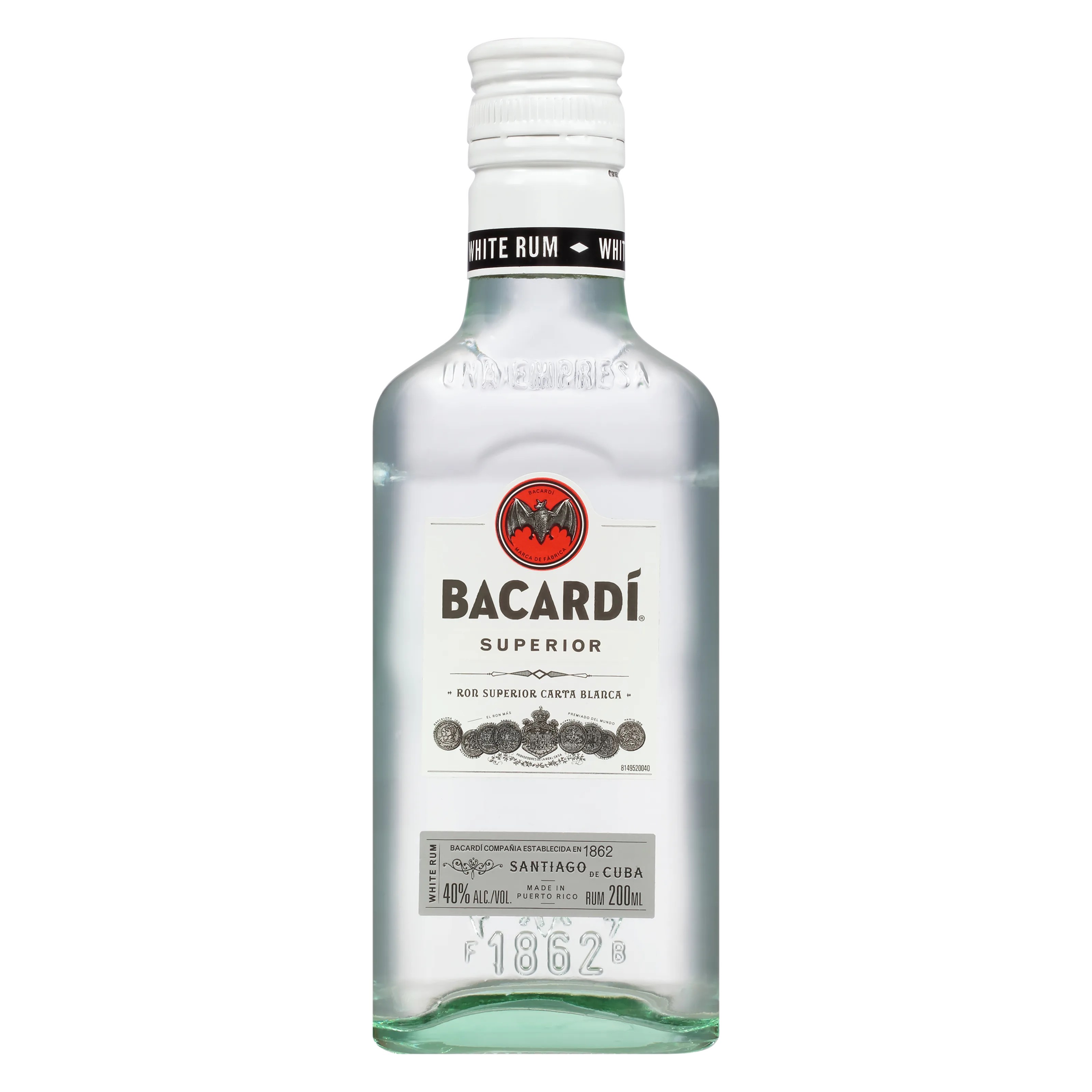 Bacardi Superior White Rum 200ml (80 proof