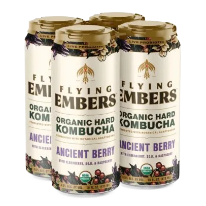 Flying Embers Ancient Berry Hard Kombucha (4PKC 16 OZ)