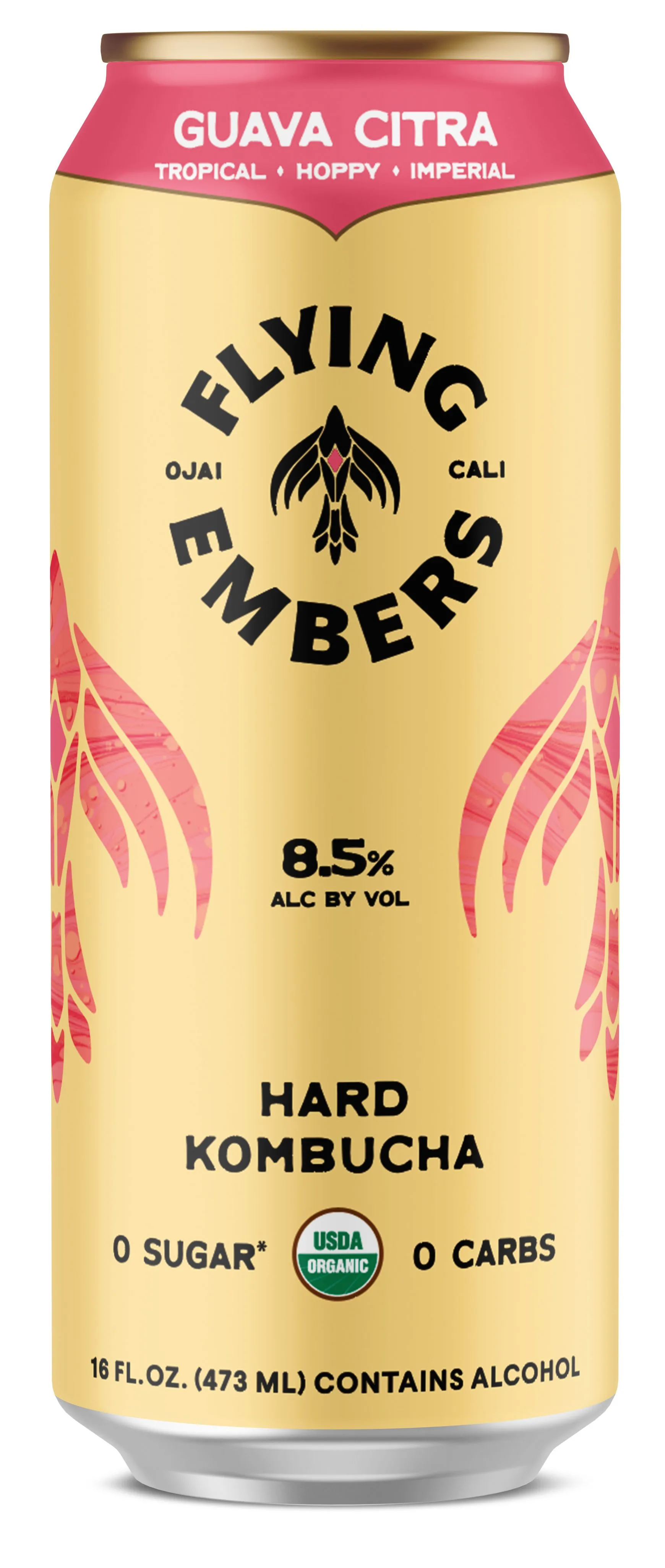 Flying Embers Guava Citra Hard Kombucha (16 OZ CAN)