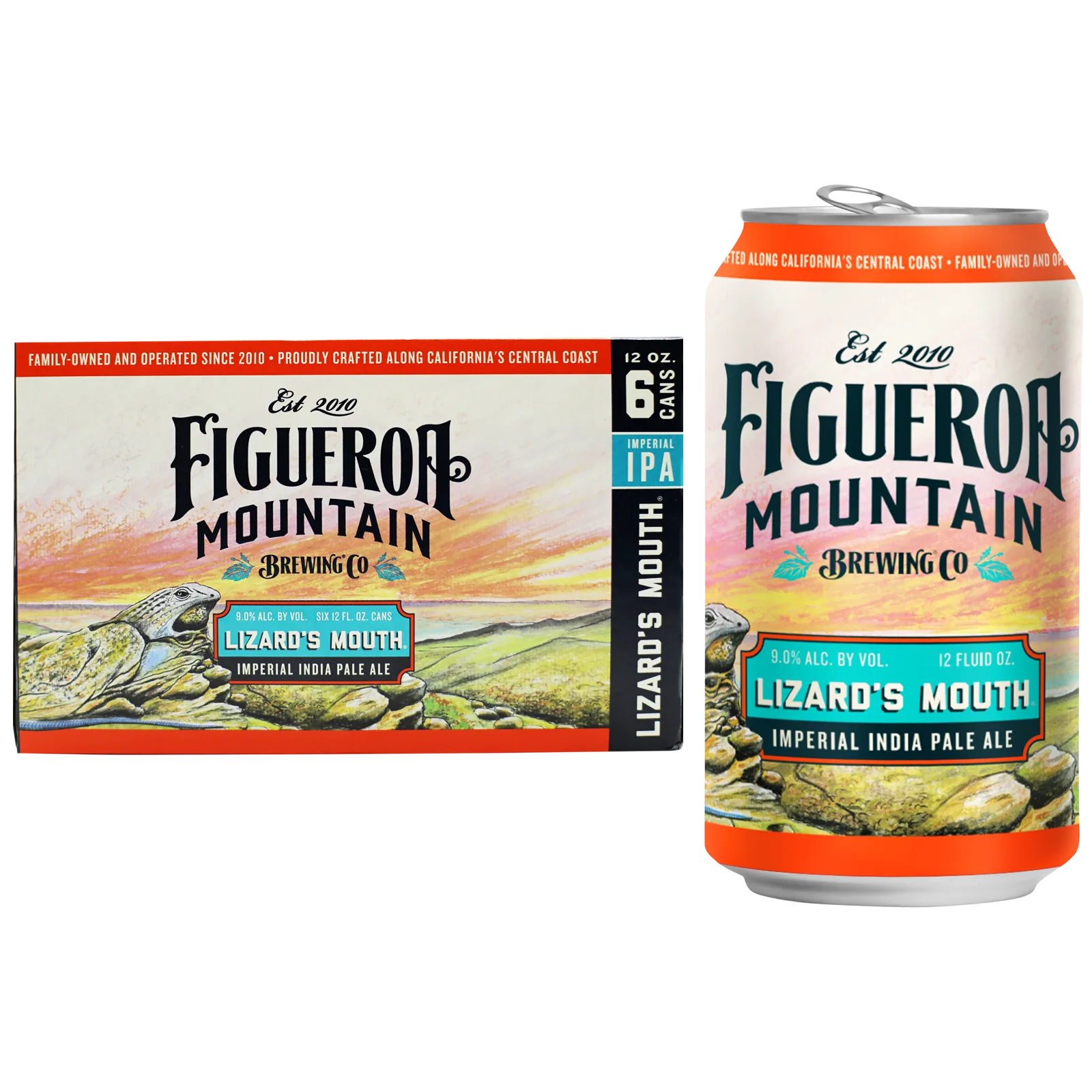 Figueroa Mountain Lizards Mouth Imperial IPA 6pk Can 9.0% ABV