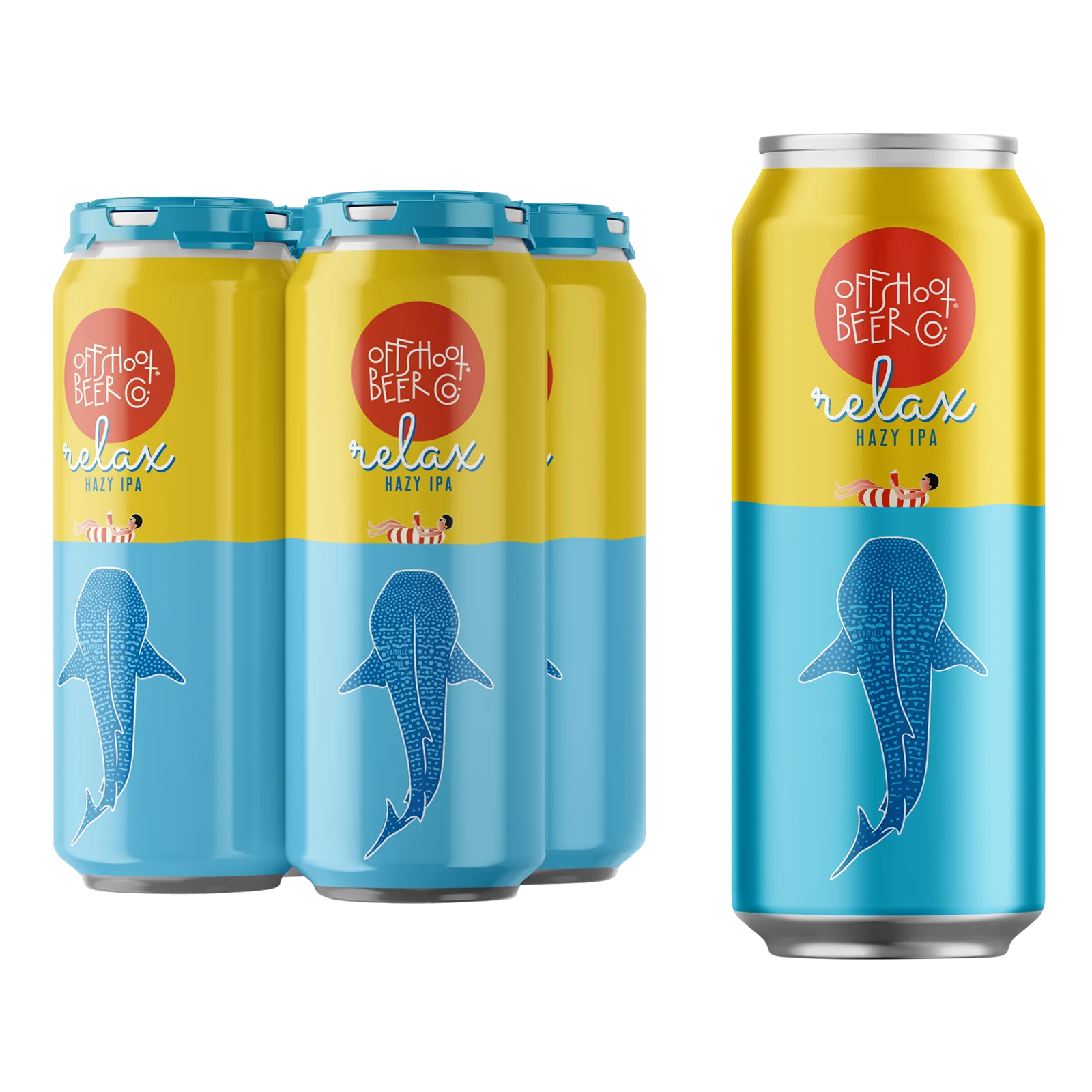 Offshoot Relax Hazy IPA 4pk 16oz Can 6.8% ABV