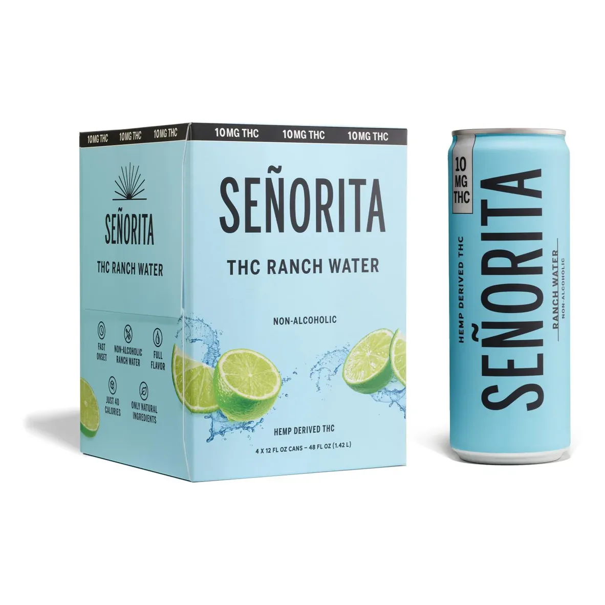Senorita 10mg THC Ranch Water 4pk Can