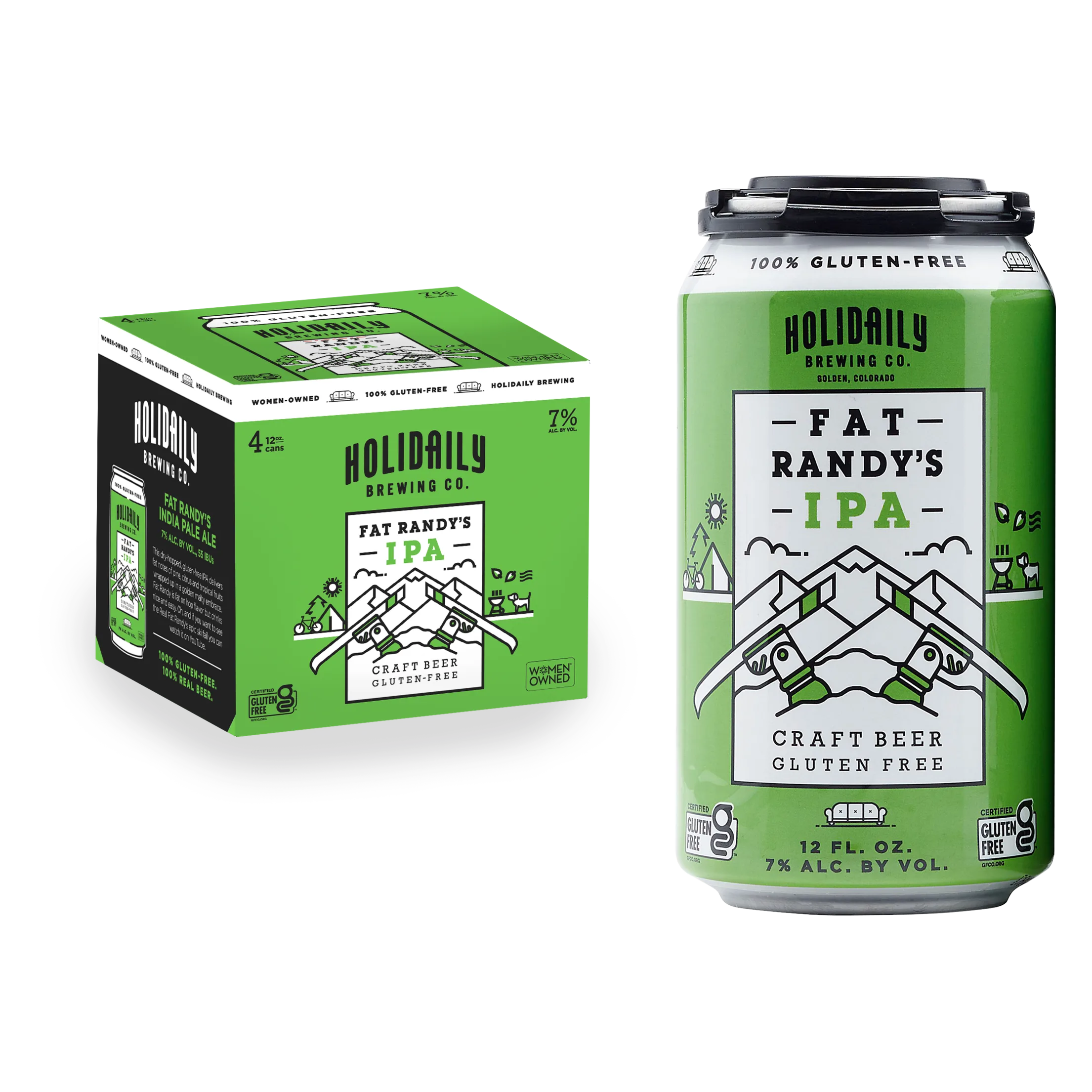 Holidaily Brewing Co. Fat Randy's IPA Gluten Free 4pk