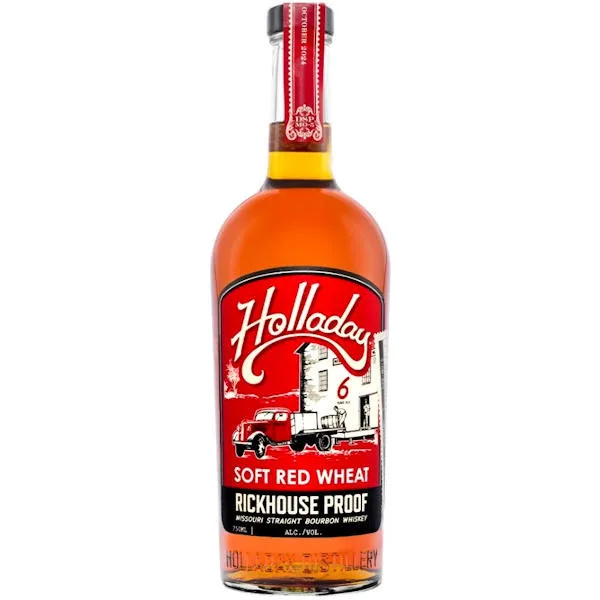 Ben Holladay Soft Red Wheat Rickhouse Proof Missouri Straight Bourbon Whiskey 750Ml