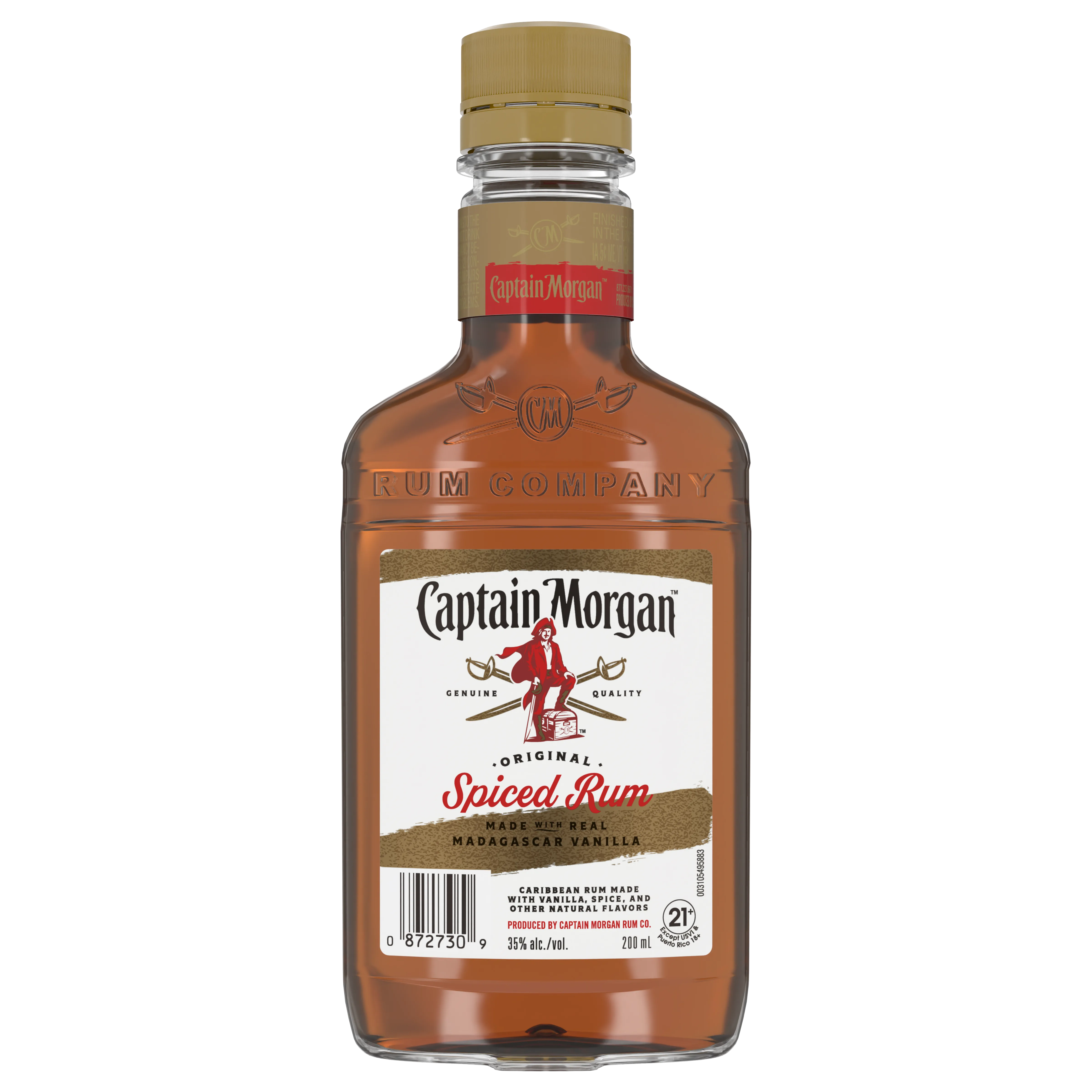 Captain Morgan Spiced Rum 200ml PET (70 Proof