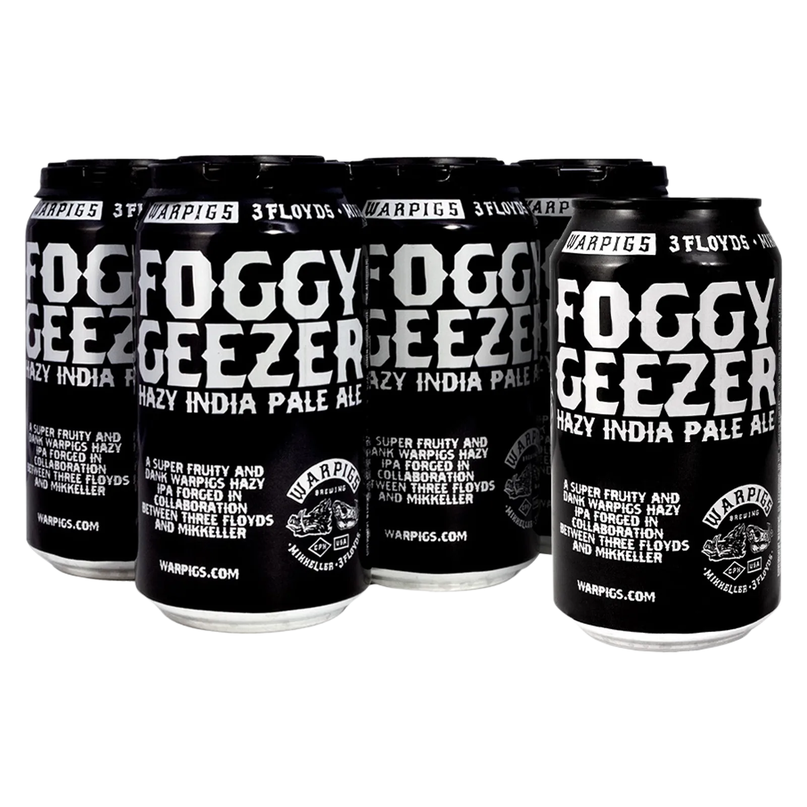 Warpigs Foggy Geezer Hazy IPA 6pk Can 6.8% ABV