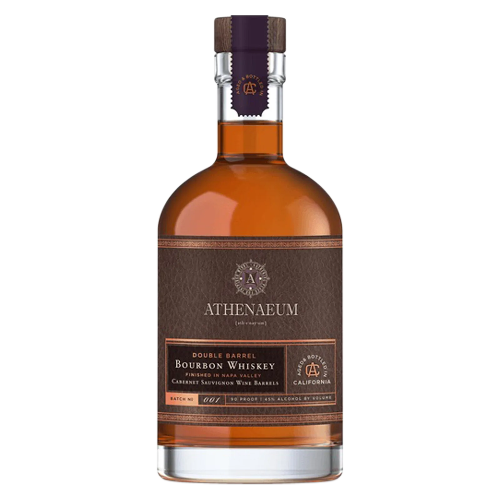 Athenaeum Double Barrel Bourbon Whisky (90 Proof