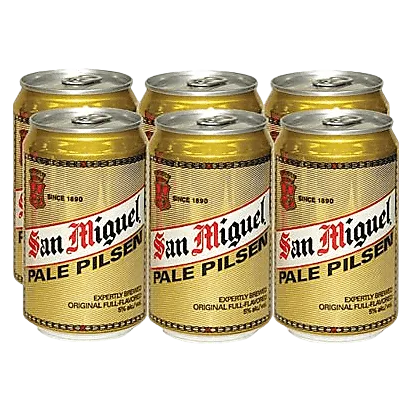 San Miguel Pale Pilsen 6pk Can