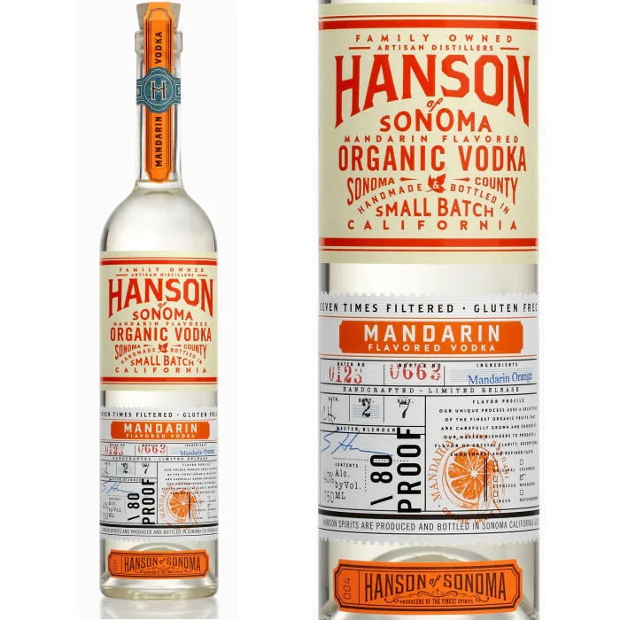 Hanson Of Sonoma Mandarin Organic Vodka 750Ml