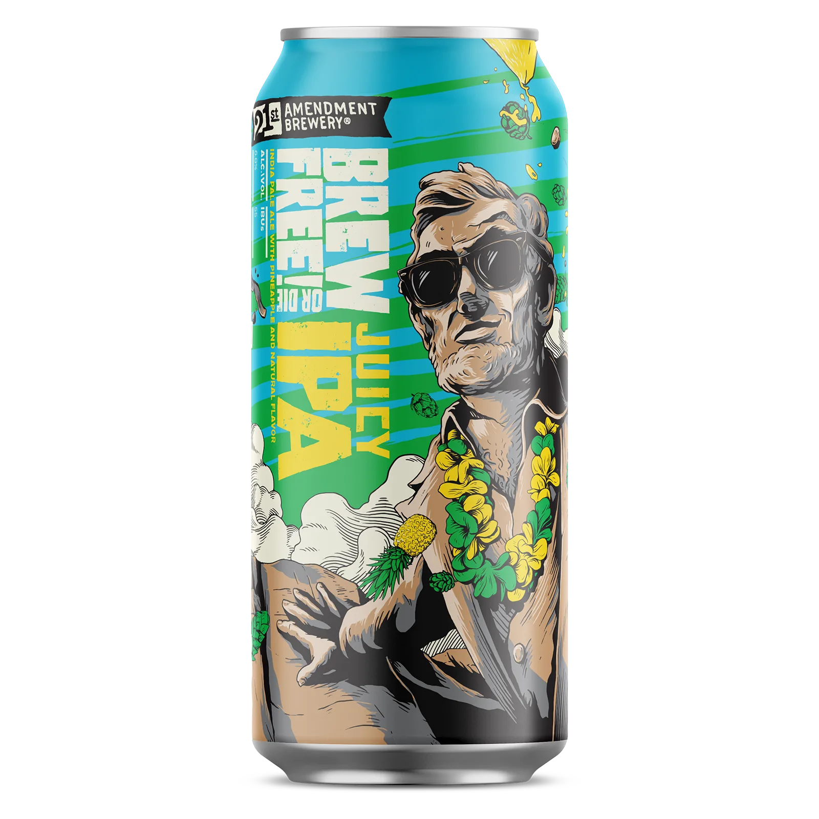 21st Amendment Brew Free! Or Die Tropical IPA Single 19.2oz Can