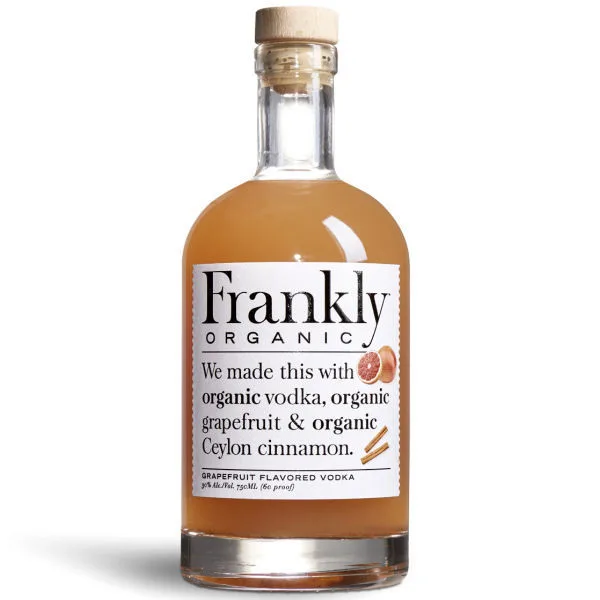 Frankly Organic Grapefruit Vodka 750Ml Etch