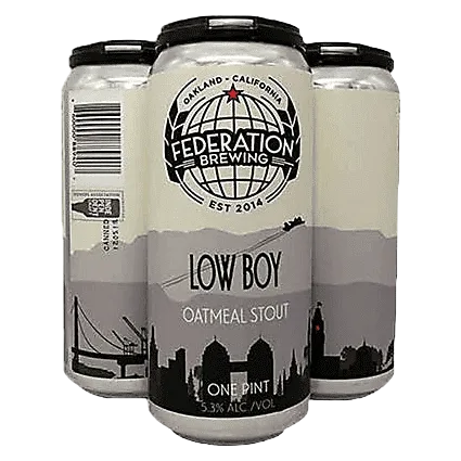 Federation Brewing Low Boy Oatmeal Stout 4pk 16oz Can
