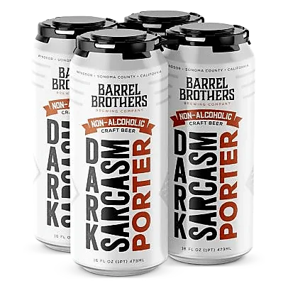 Barrel Brothers Brewing Dark Sarcasm Porter Non-Alcoholic (4PKC 16 OZ)