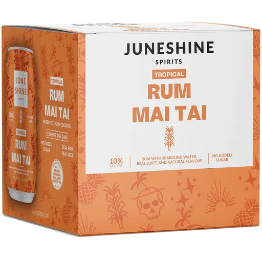 Juneshine Rum Mai Thai 4pkCan 10% ABV