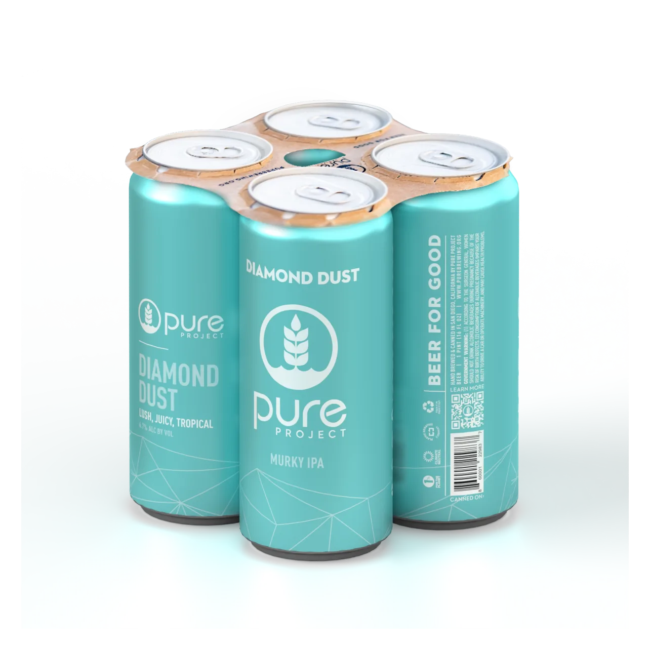 Pure Project Diamond Dust 4pk 16oz Can