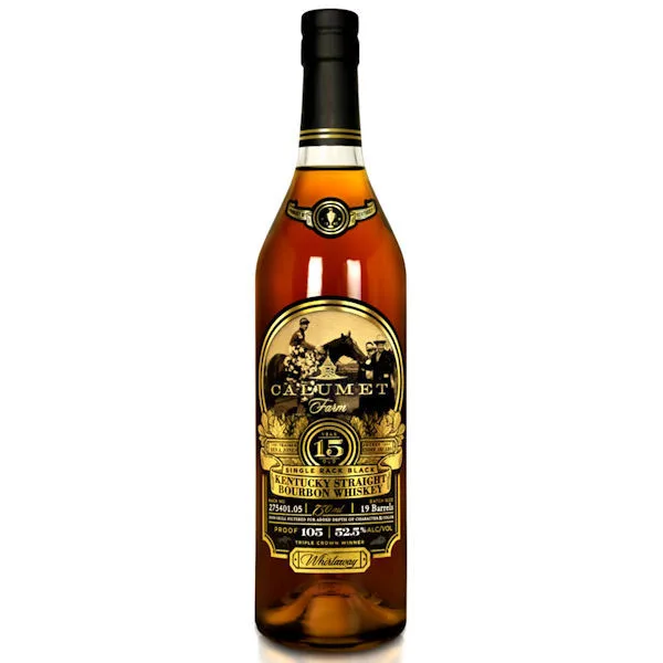 Calumet Farm Single Rack Black 15 Year Old Kentucky Straight Bourbon Whiskey 750Ml