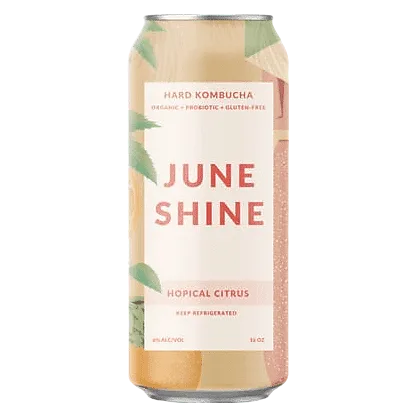 JuneShine Hopical Citrus Hard Kombucha Single 16oz Can