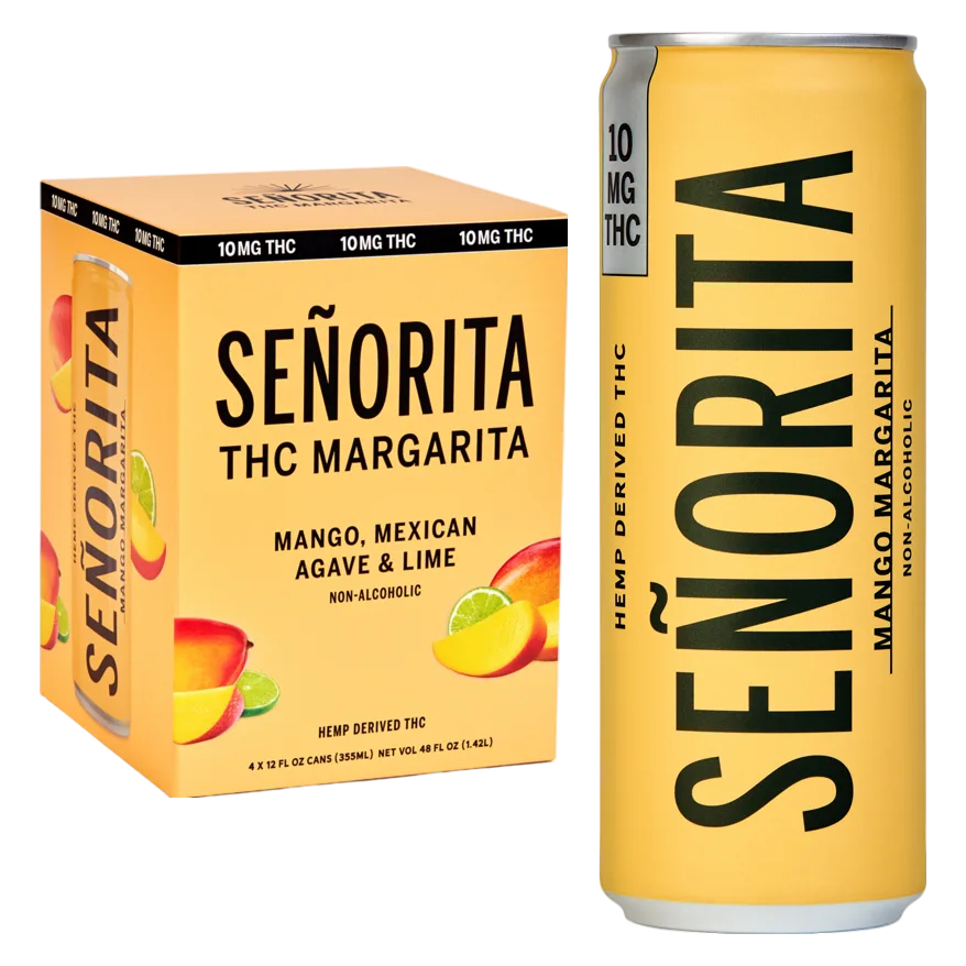 Senorita Mango 10mg THC Margarita 4pk Can