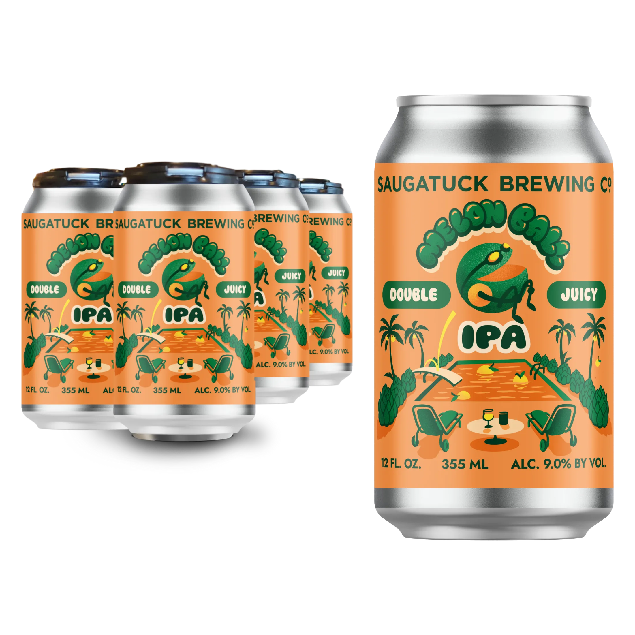 Saugatuck Melon Ball DIPA 6pk Can 9.0% ABV