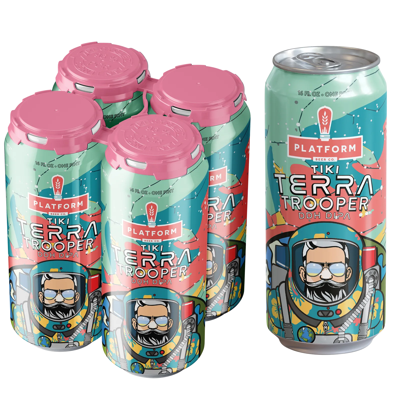 Platform Tiki Terra Trooper DIPA 4pk 16oz Can 8% ABV
