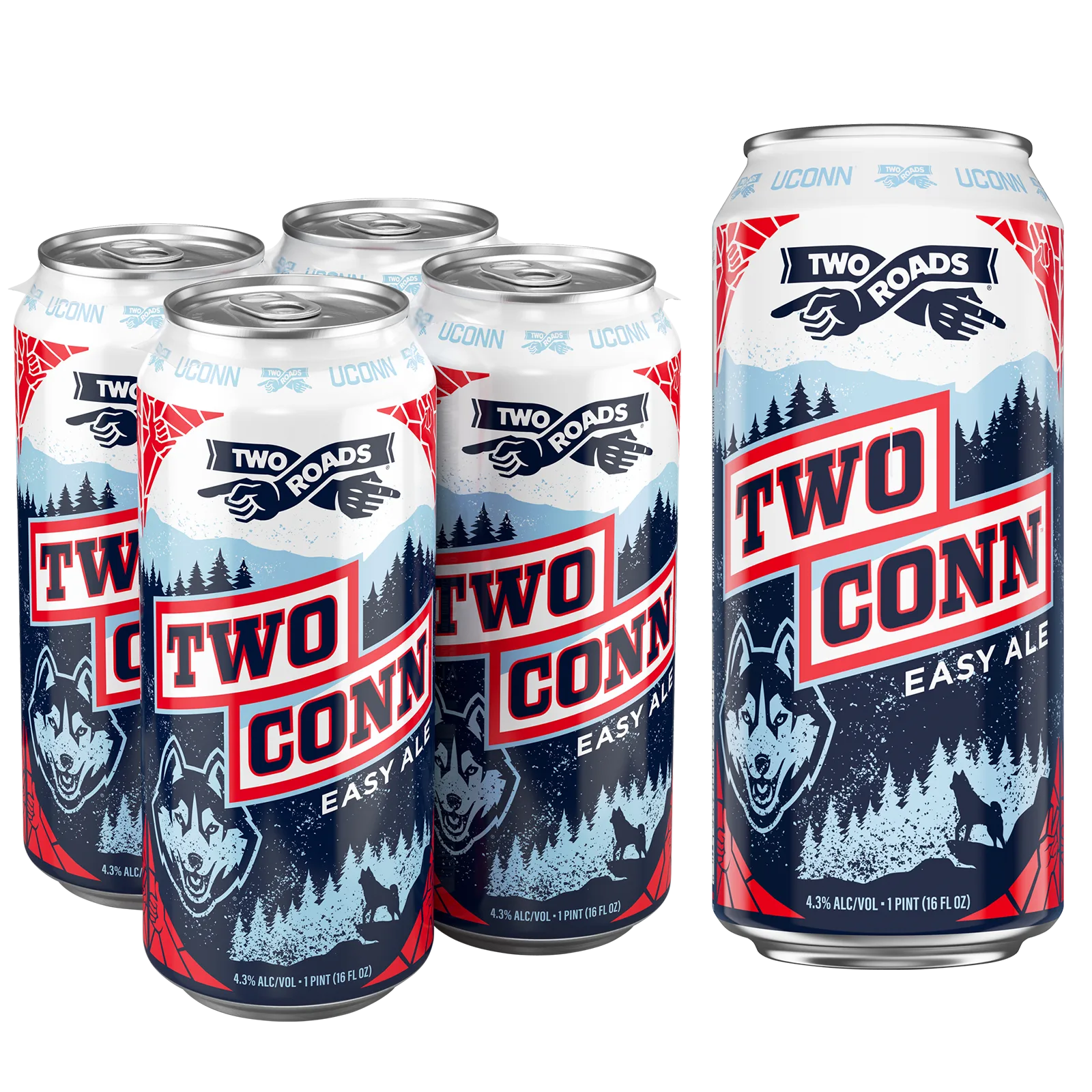 Two Roads TwoConn Easy Ale 4pk 16oz Can 4.3% ABV
