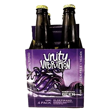 Unity Vibrations Elderwand Kombucha Beer (4PKB 12 OZ)