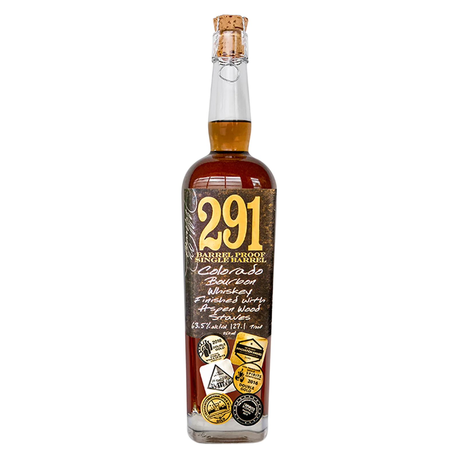 291 Colorado Bourbon Whiskey Barrel Proof Single Barrel (126 Proof