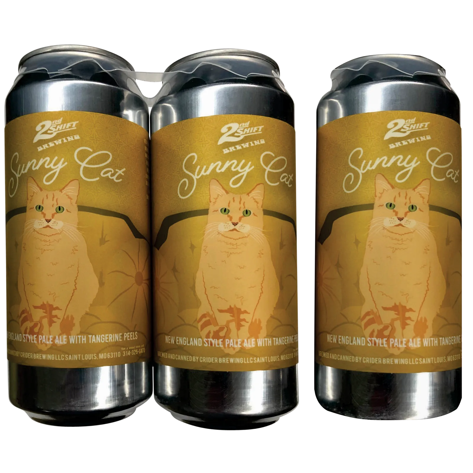 2nd Shift Brewing Sunny Cat 4pk 16oz Can 6.0% ABV