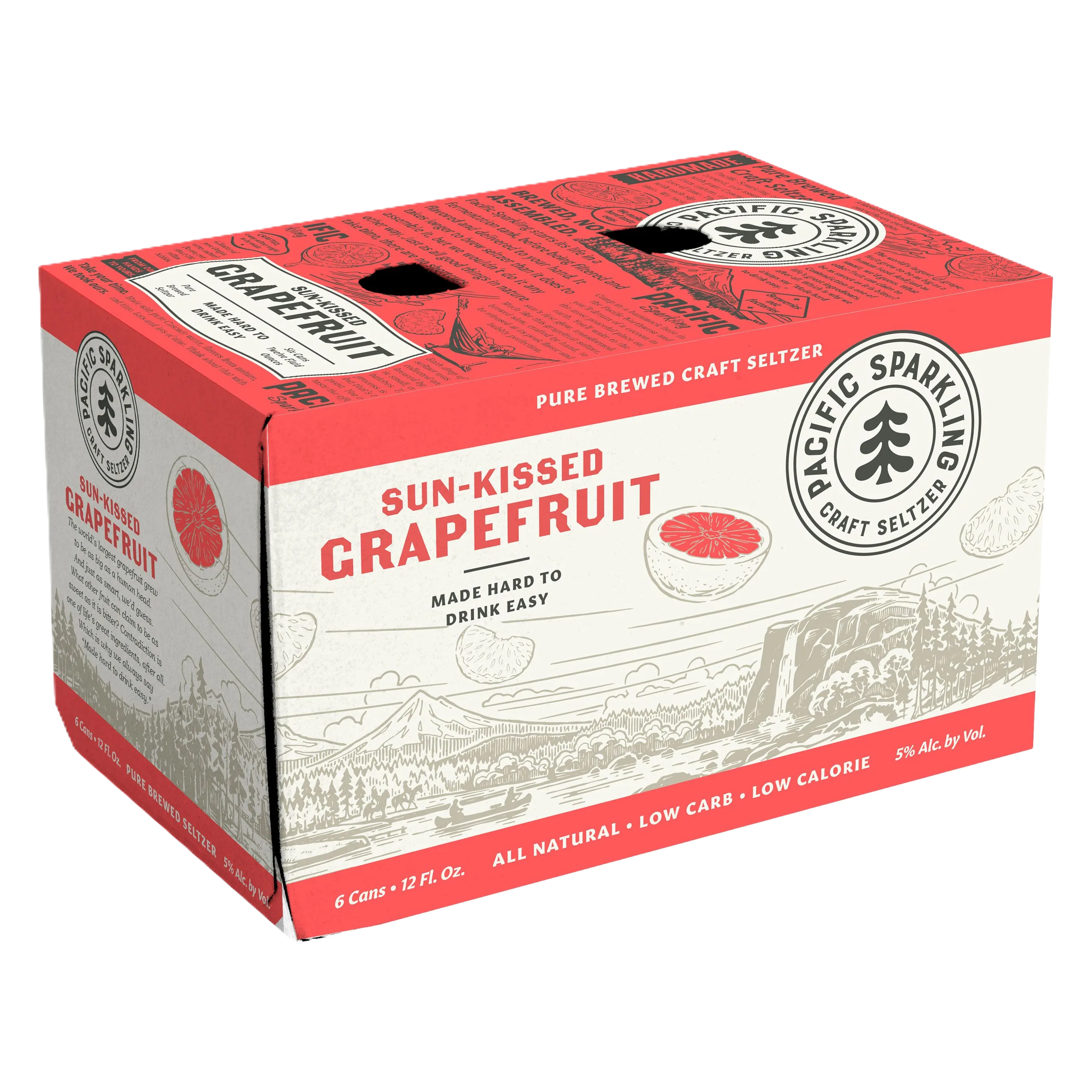 Pacific Sparkling Sun-Kissed Grapefruit (6PKC 12 OZ)