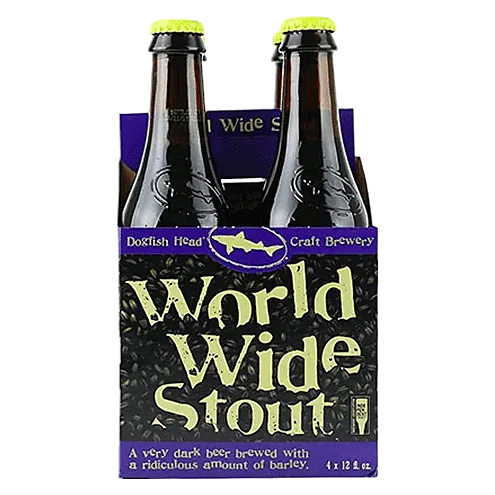 Dogfish Head World Wide Stout 4pk Btl 17.5% ABV