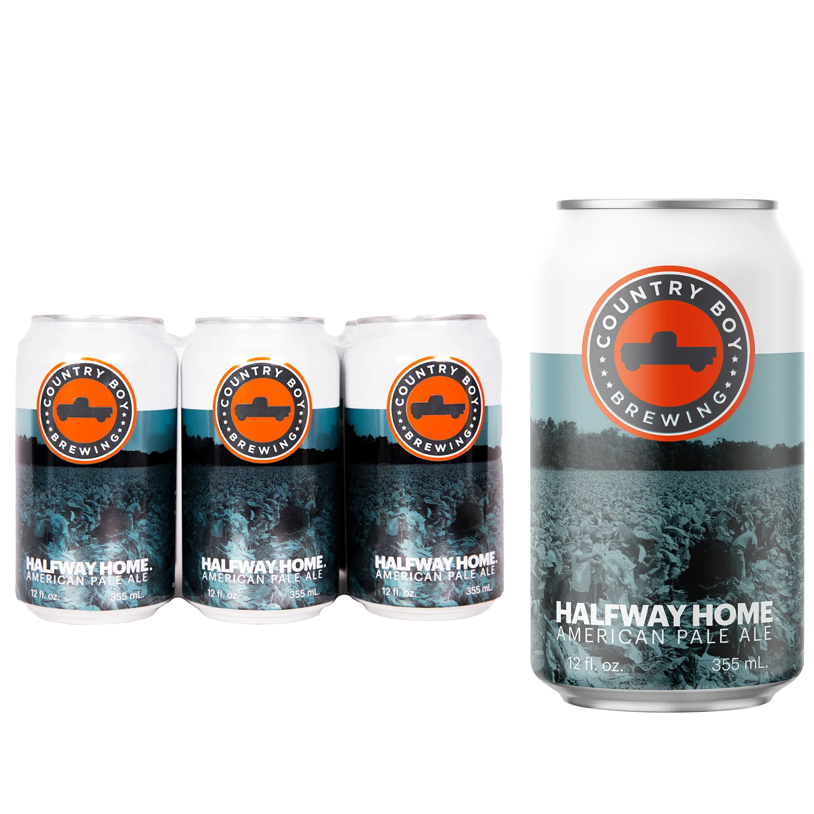 Country Boy Brewing Halfway Home Pale Ale 6pk Can 5.5% ABV