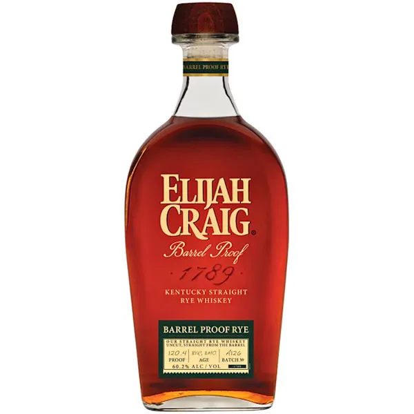 Elijah Craig A126 Barrel Proof Kentucky Straight Rye Whiskey 750Ml