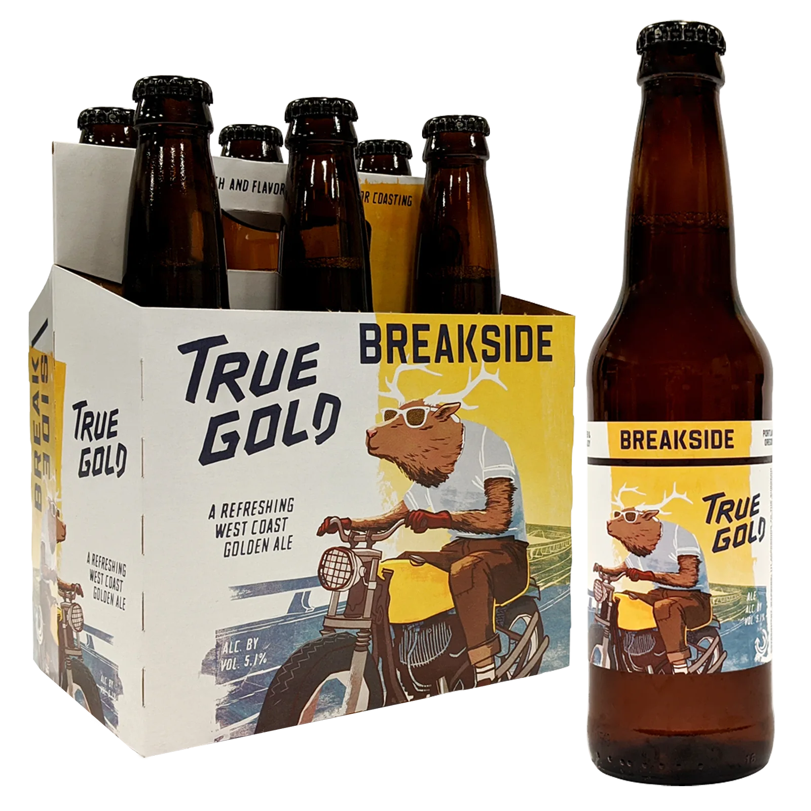 Breakside True Gold West Coast Golden Ale 6pk Blt 6% ABV