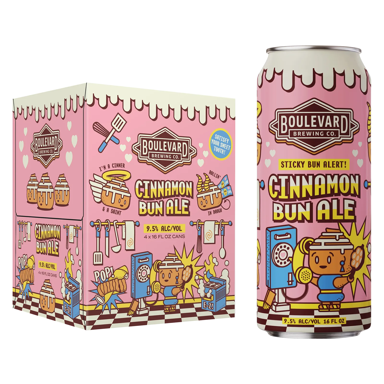 Boulevard Brewing Cinnamon Bun Ale 4pk 16oz Can 9.5% ABV